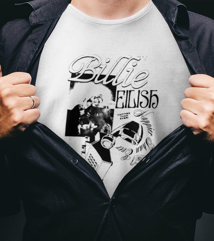 Billie Eilish Happier Than Ever Album T-Shirt