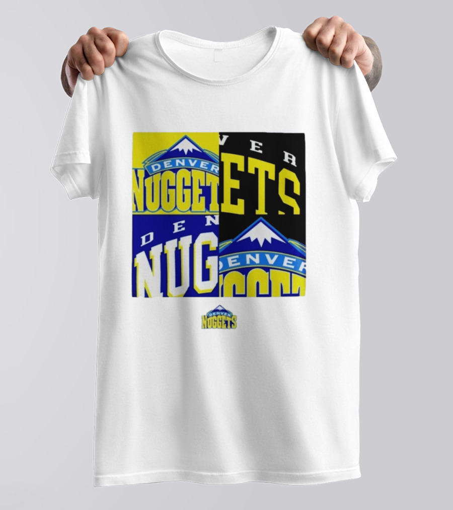 Denver Nuggets New Era Block Retro Split Collage T-Shirt