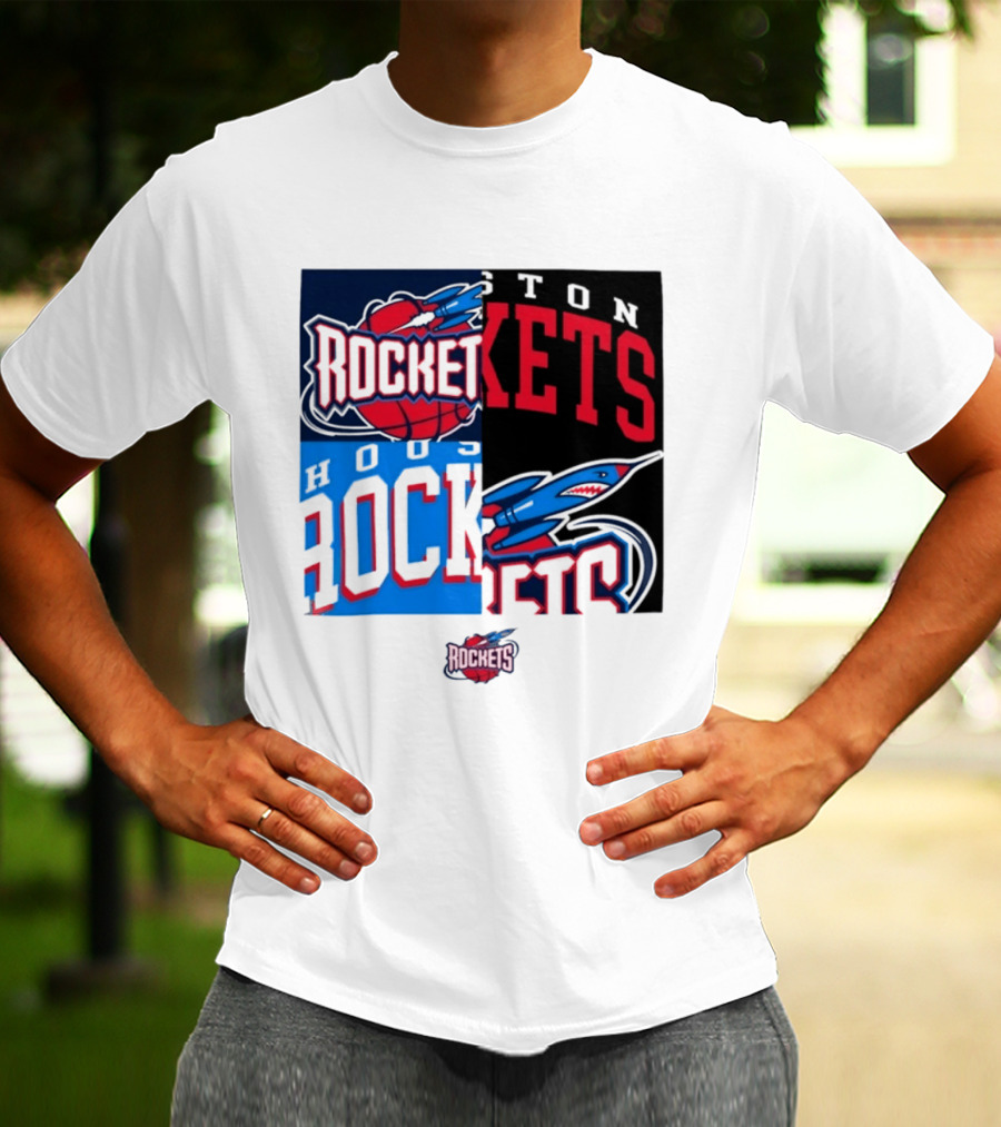 Houston Rockets New Era Block Basketball Team T-Shirt