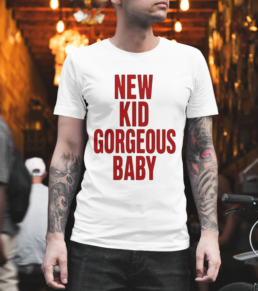 New Kid Gorgeous Baby John Mulaney Red T-Shirt