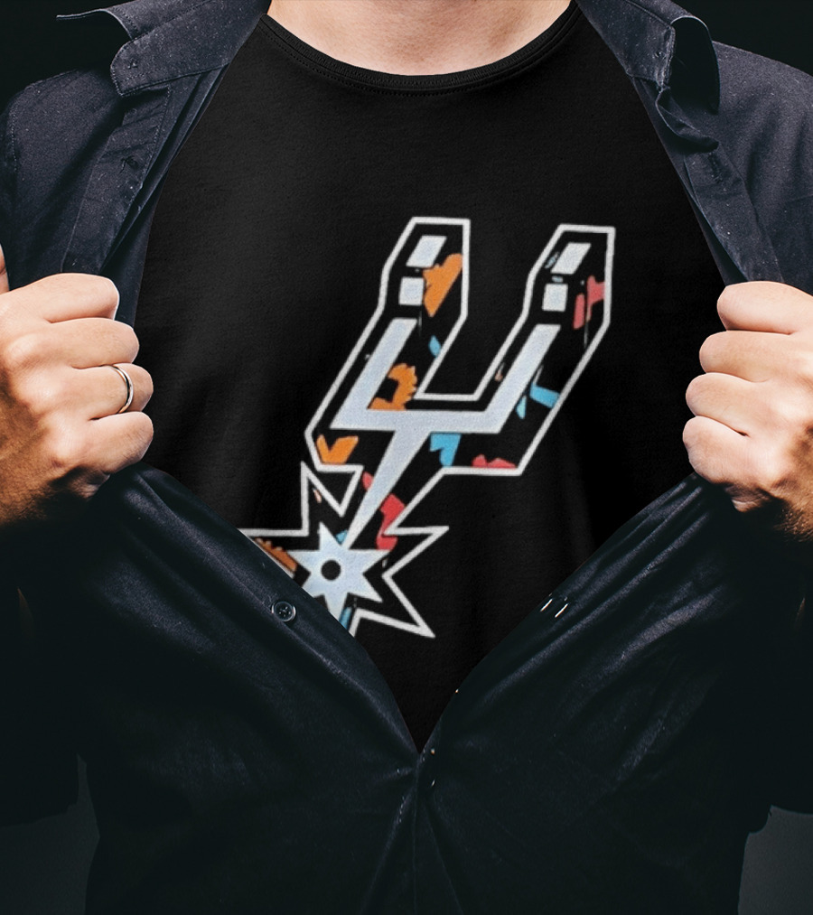 San Antonio Spurs Fiesta Colors NBA T-Shirt