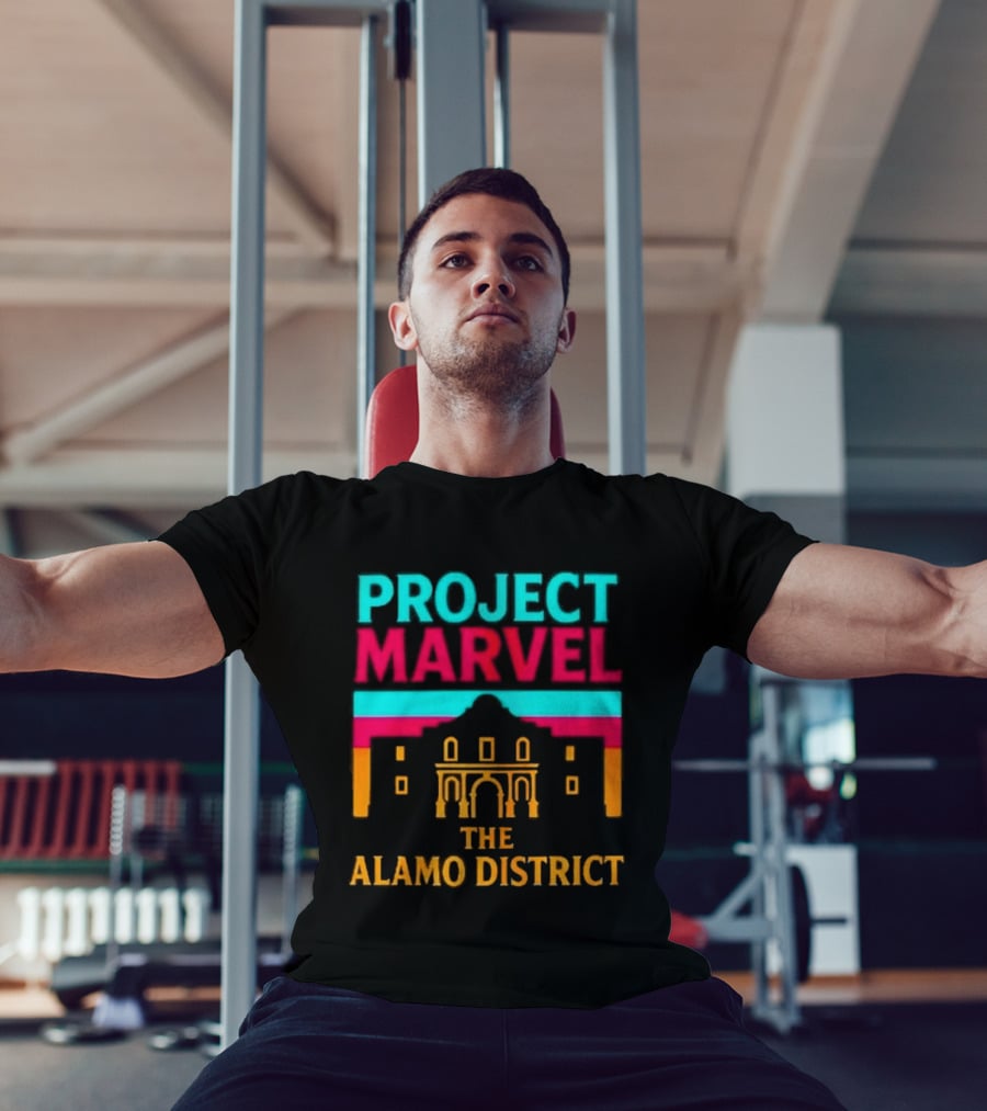 San Antonio Spurs Project Marvel The Alamo District T-Shirt