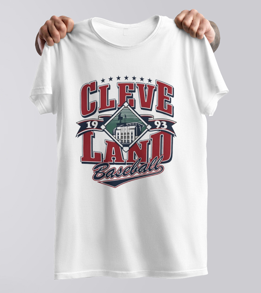 Cleveland Baseball 1993 Cleveland Municipal Stadium Major League Baseball T-Shirt