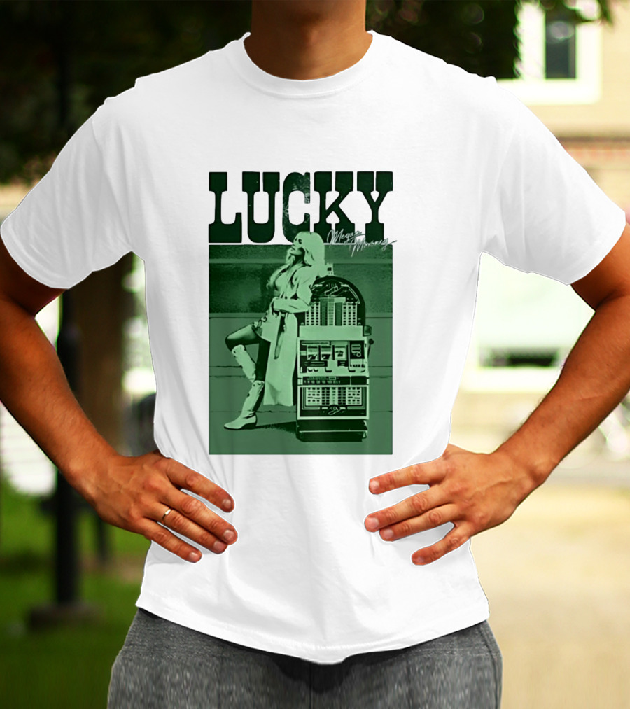 Megan Moroney LUCKY Retro Slot Machine T-Shirt