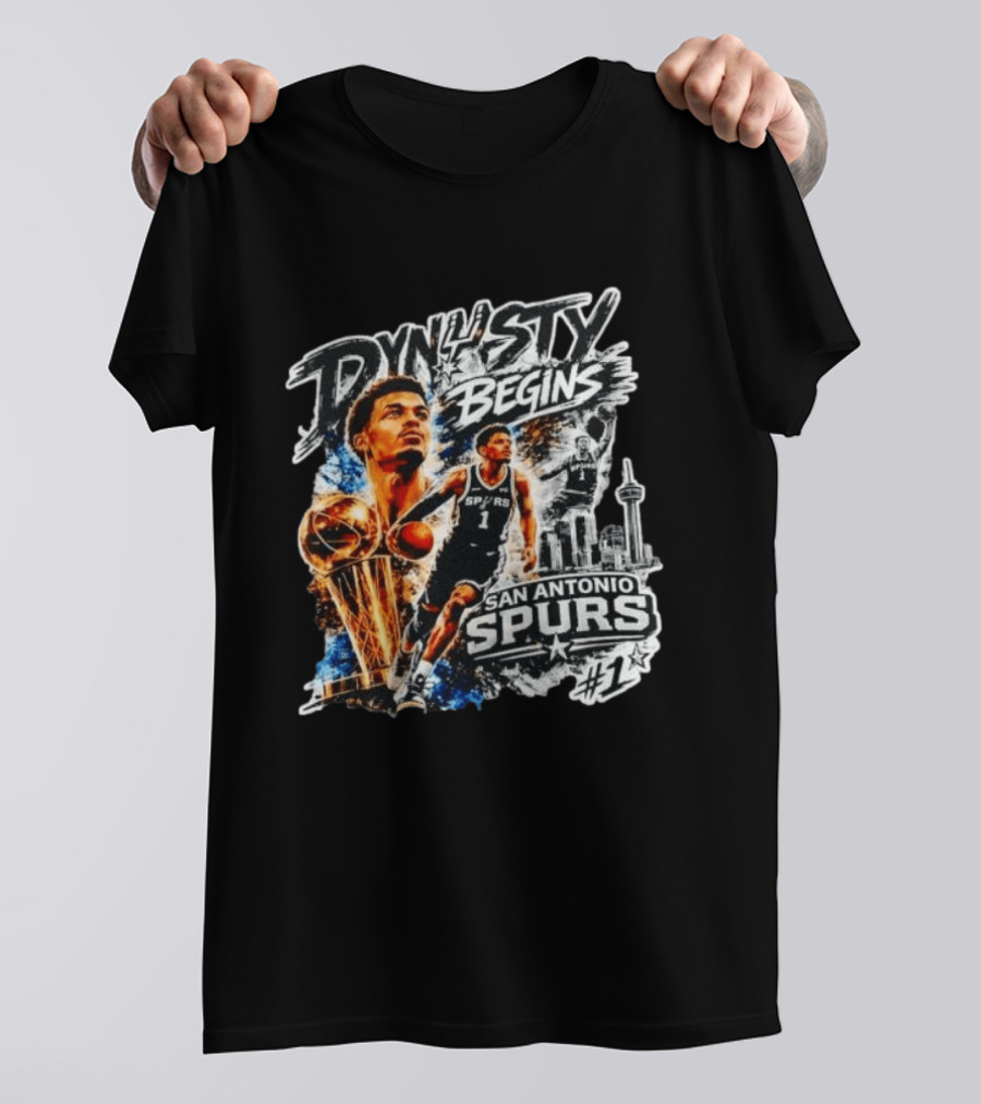 Dynasty Begins San Antonio Spurs #1 Victor Wembanyama T-Shirt