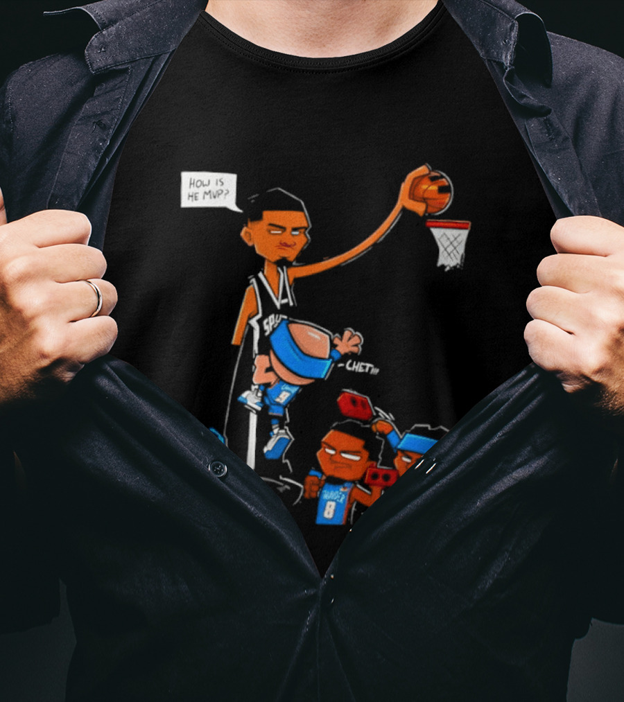 Victor Wembanyama San Antonio Spurs Vs Chet Holmgren Oklahoma City Thunder NBA MVP Debate T-Shirt