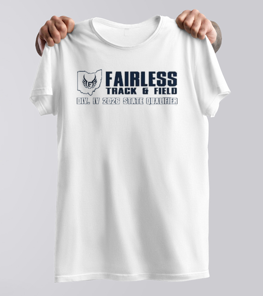 Fairless Track And Field Div IV 2026 State Qualifier Ohio Map Owl T-Shirt