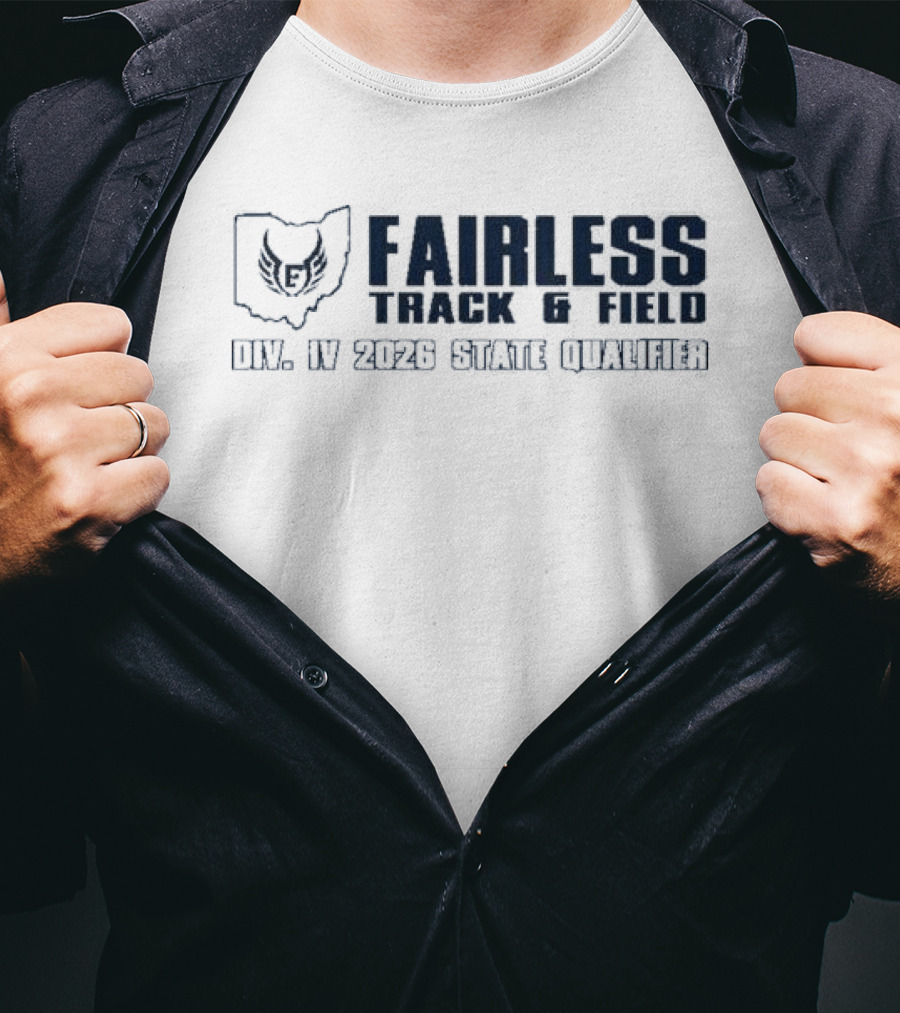 Fairless Track And Field Div IV 2026 State Qualifier Ohio Map Owl T-Shirt