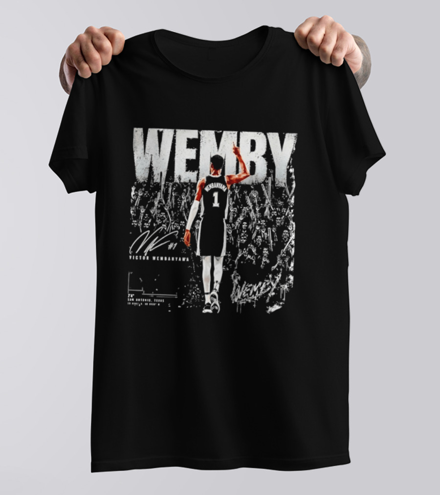 Victor Wembanyama WEMBY San Antonio Spurs 1 NBA Basketball 74 T-Shirt