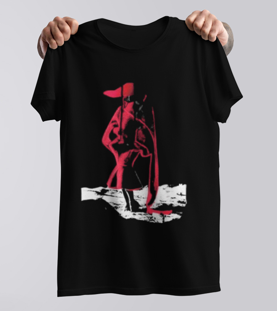 Adelaxo Adela Abstract Red Figure T-Shirt