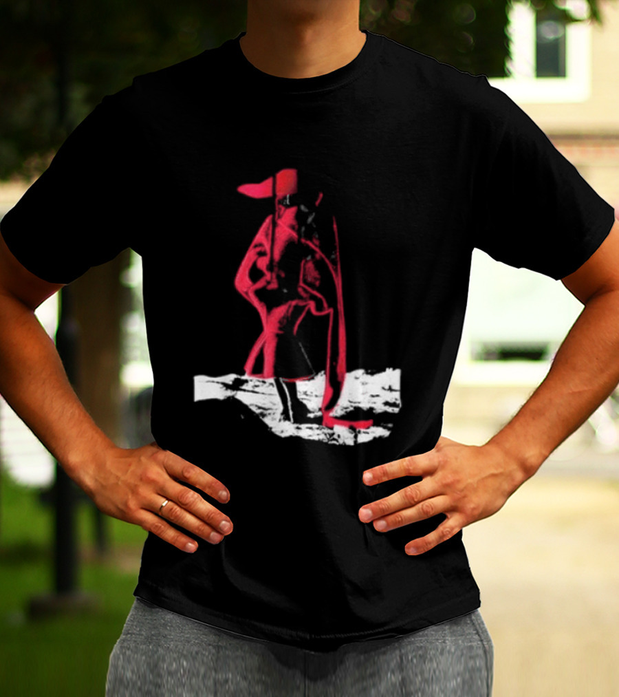 Adelaxo Adela Abstract Red Figure T-Shirt