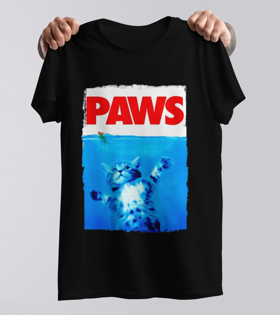 Jaws Universal Steven Spielberg Amblin Entertainment Paws Kitten Mouse T-Shirt