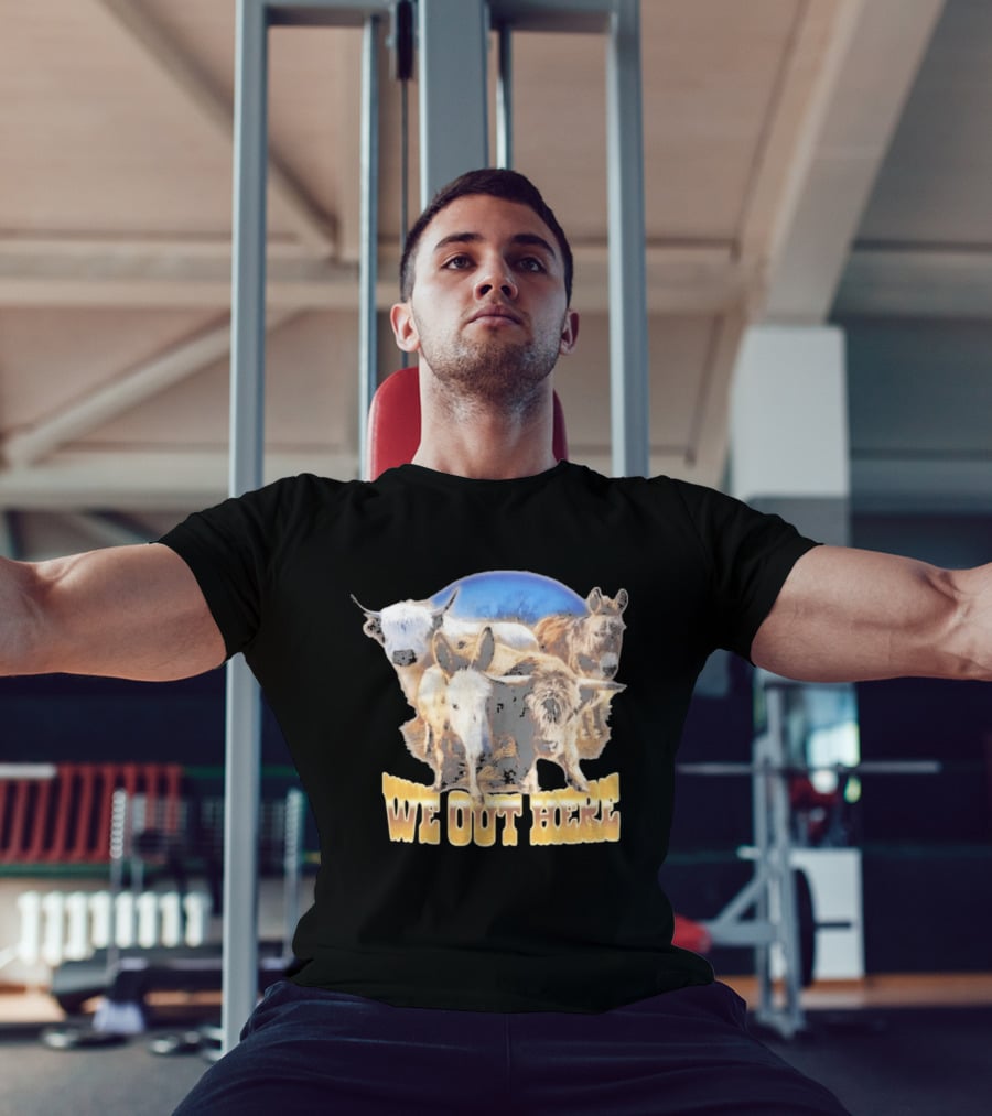 Jelly Roll We Out Here Western Animals Scene T-Shirt