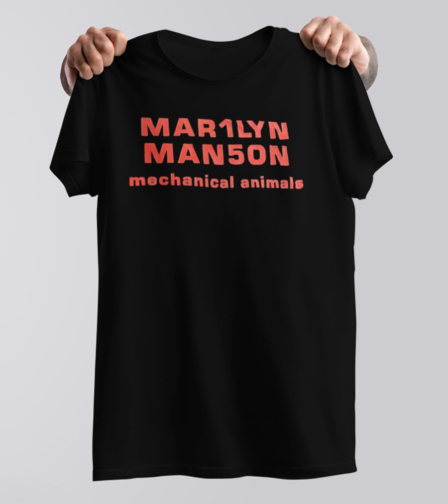 Mar1lyn Man5on Mechanical Animals Nothing Records Interscope 1998 T-Shirt