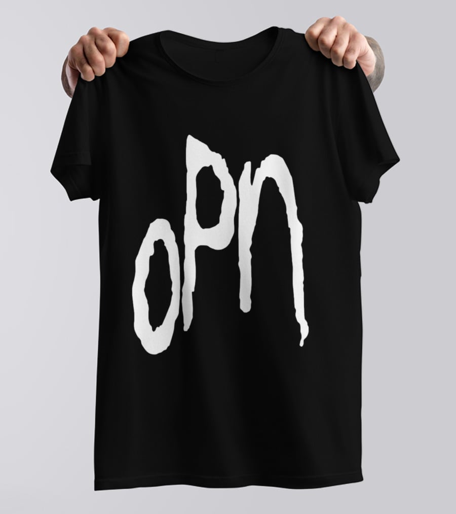 Oneohtrix Point Never OPN Stylized Text Hipster Band T-Shirt