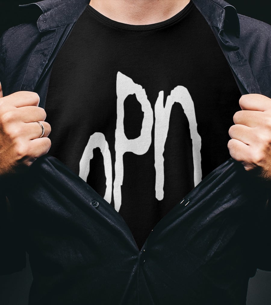 Oneohtrix Point Never OPN Stylized Text Hipster Band T-Shirt
