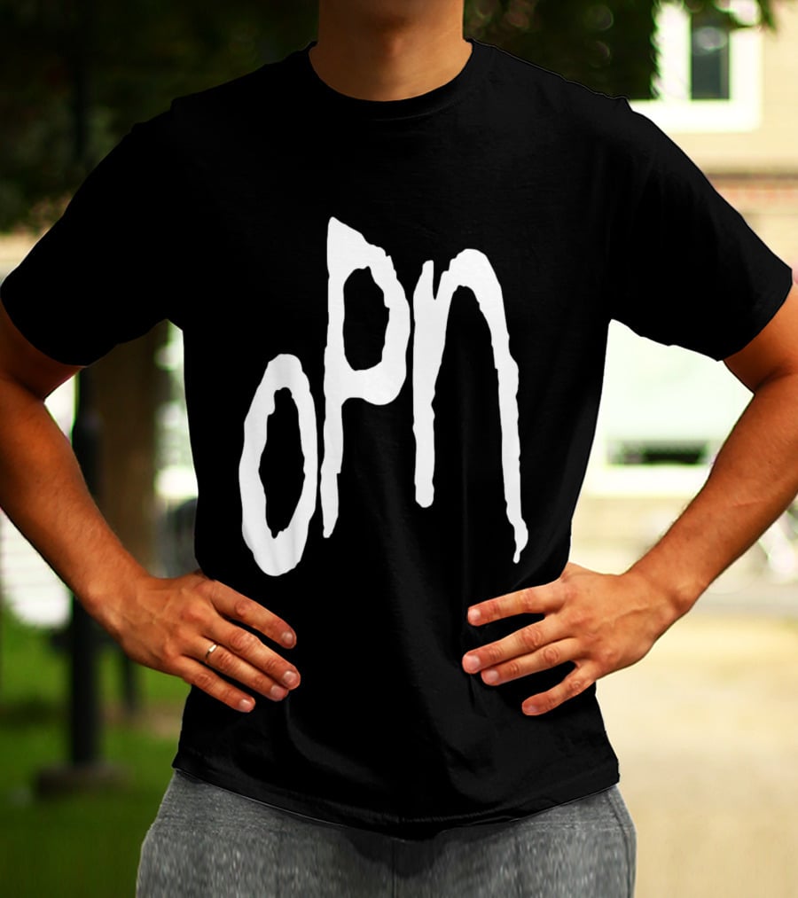 Oneohtrix Point Never OPN Stylized Text Hipster Band T-Shirt