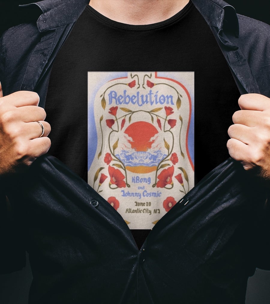 Rebelution KBong Johnny Cosmic June 20 Atlantic City NJ T-Shirt