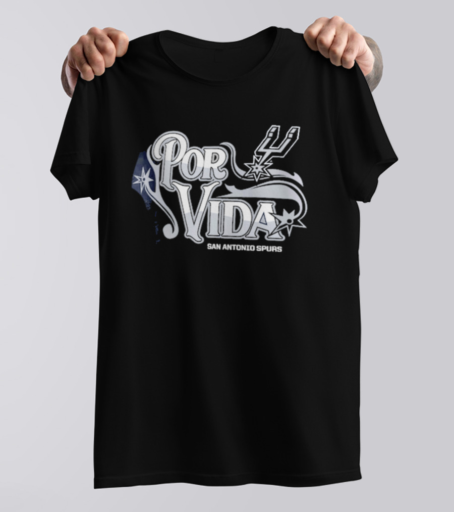 San Antonio Spurs Por Vida Spurs Logo Half Court Offense T-Shirt
