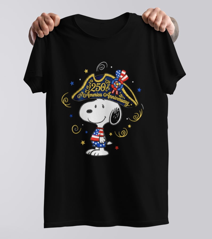 Snoopy 250th Anniversary USA Independence Day Celebration T-Shirt
