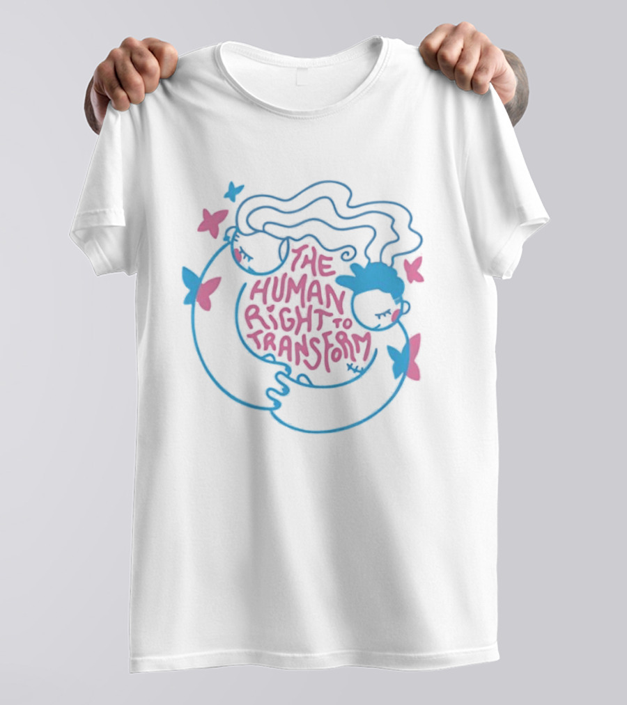 The Human Right To Transform Butterfly Pride Equality Freedom T-Shirt
