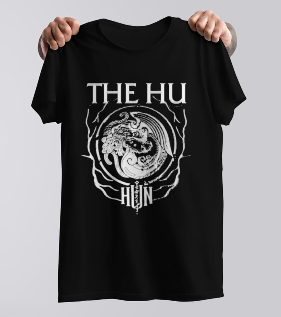 The Hu Band Symbol Black White Hun Circle T-Shirt