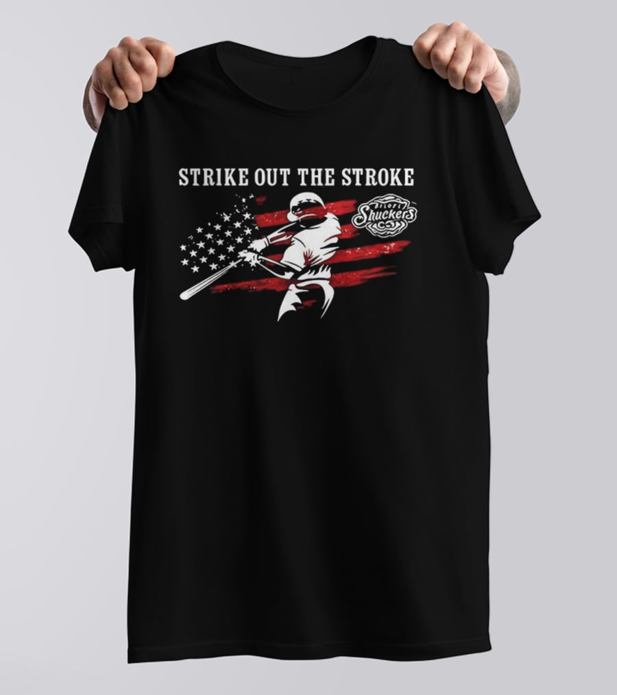 Biloxi Shuckers Strike Out The Stroke Twofer Tuesday 2026 Baseball Event T-Shirt