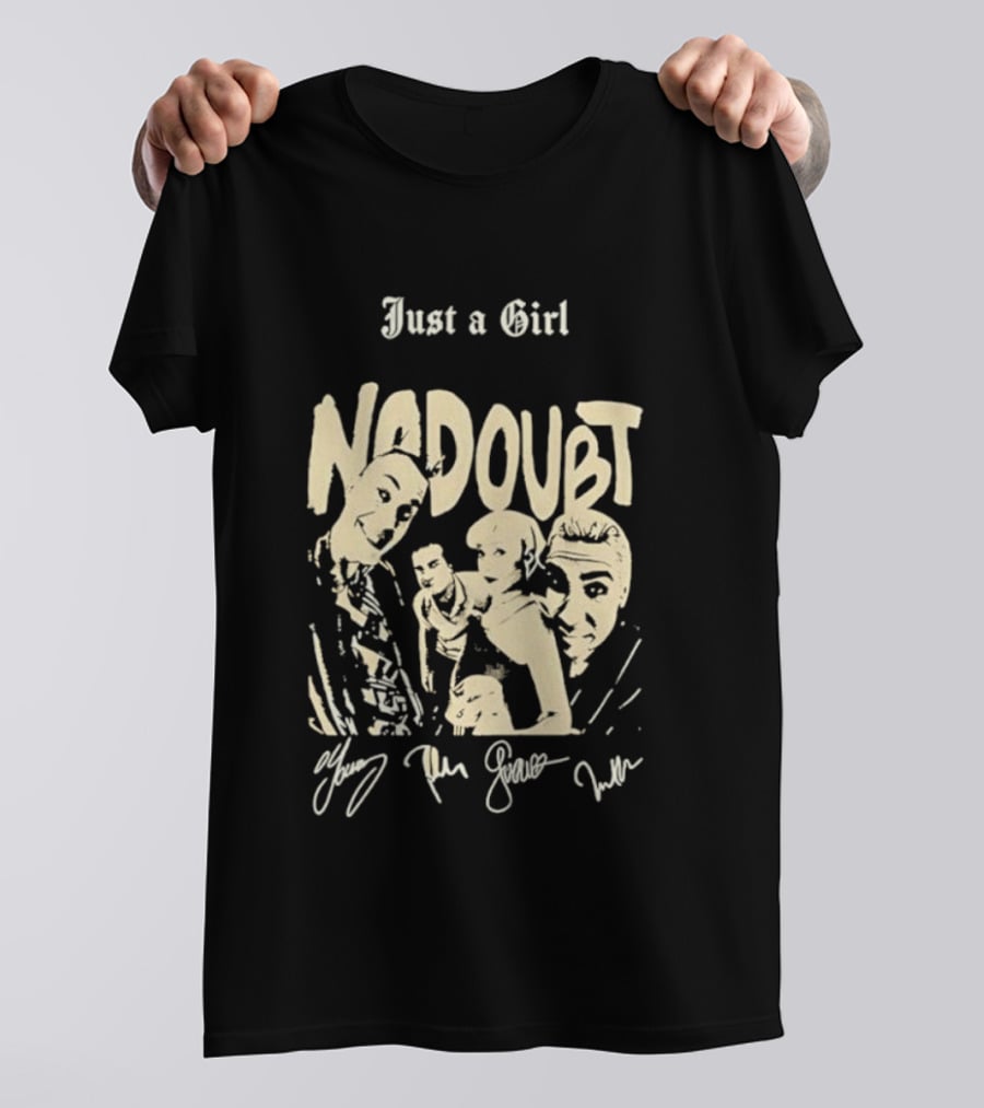 Just A Girl No Doubt Members Signatures T-Shirt