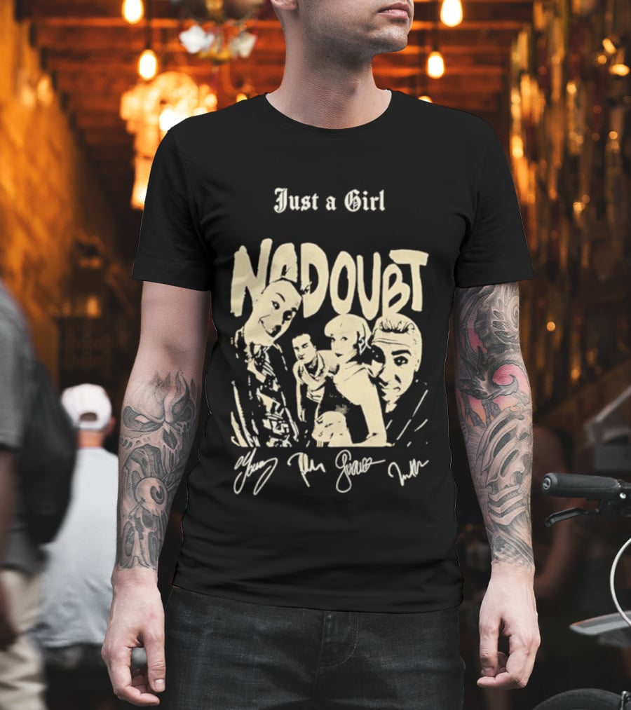 Just A Girl No Doubt Members Signatures T-Shirt