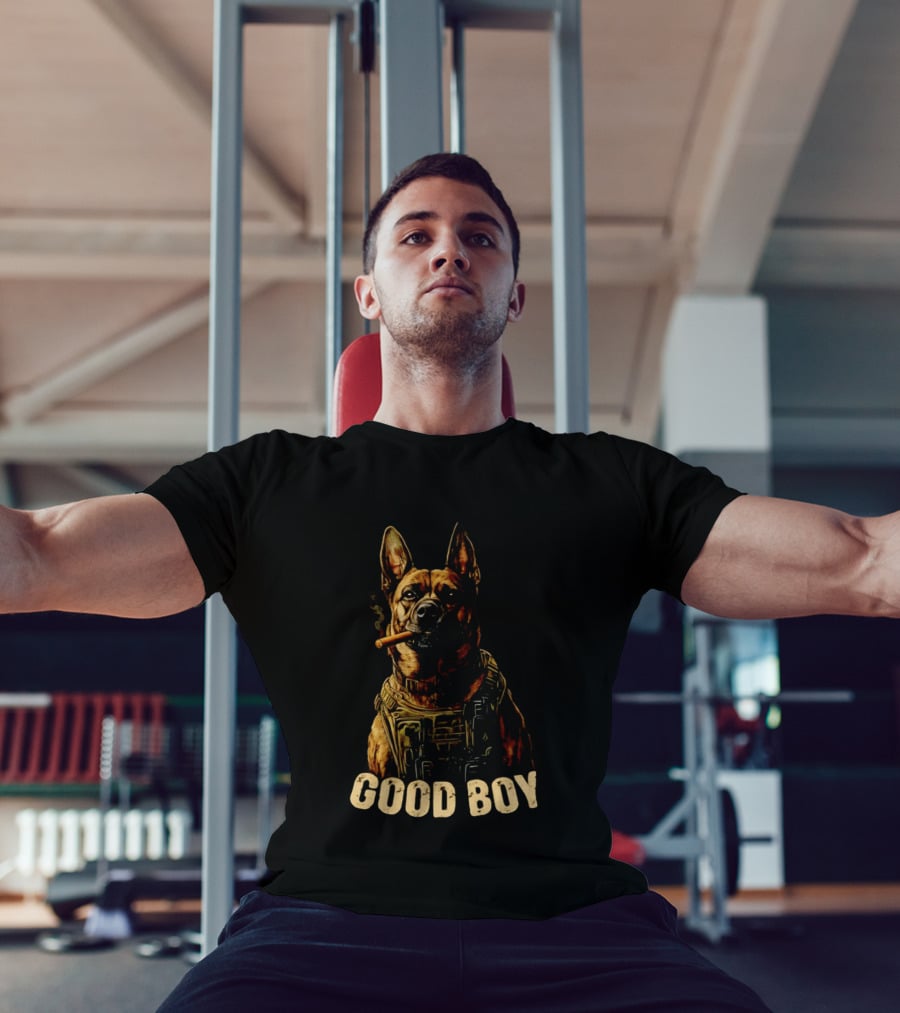 Good Boy K9 German Shepherd Tactical Military Patrol Hero Dog Cigar T-Shirt
