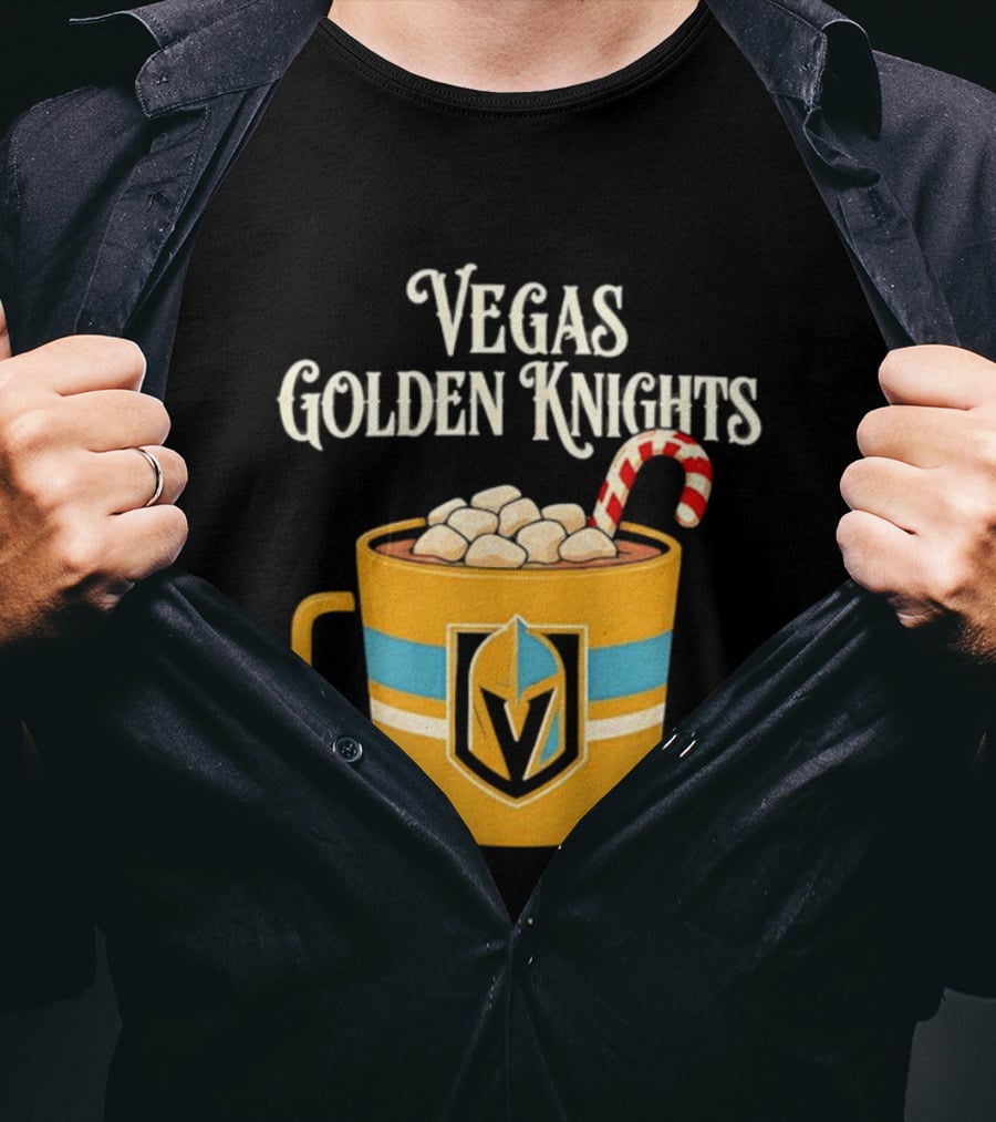 Vegas Golden Knights With Candy Cane Richmond T-Shirt