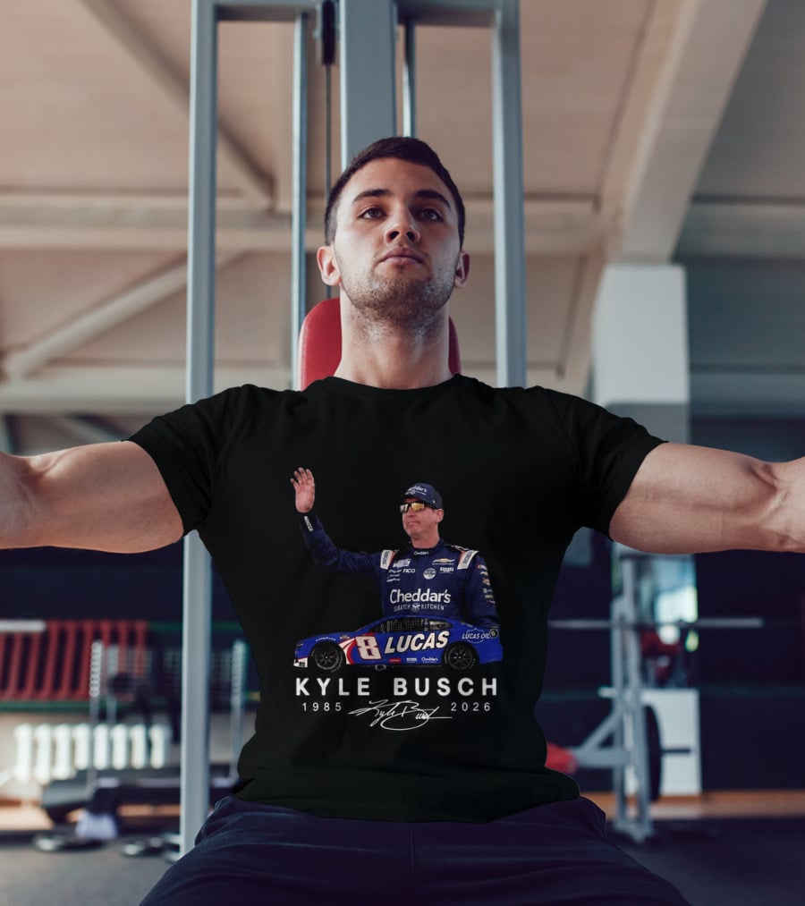 Kyle Busch NASCAR 8 Lucas Oil Cheddar's Scratch Kitchen 2026 T-Shirt