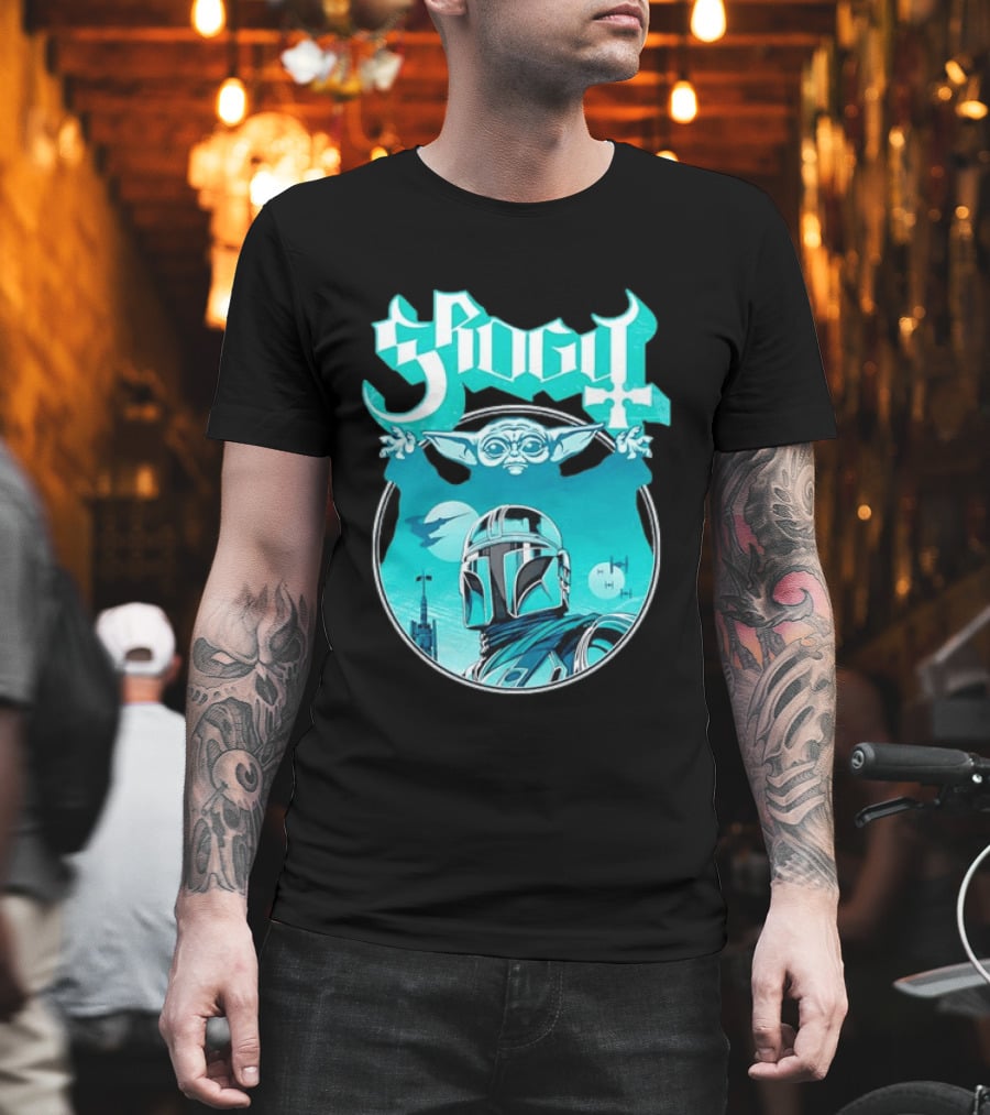 Grogu Mandalorian Ghost Band Star Wars T-Shirt