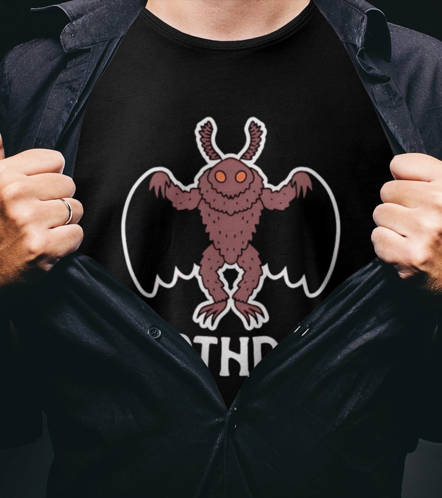 Mothman Mothdad Point Pleasant West Virginia Ohio River Valley Fathers Day T-Shirt