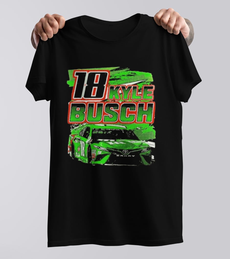 18 Kyle Busch Racing 2026 Green Car T-Shirt