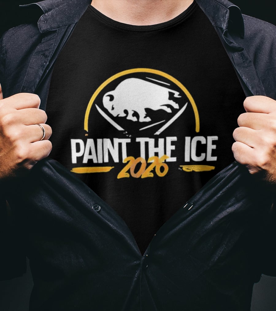 Buffalo Sabres Paint The Ice 2026 T-Shirt