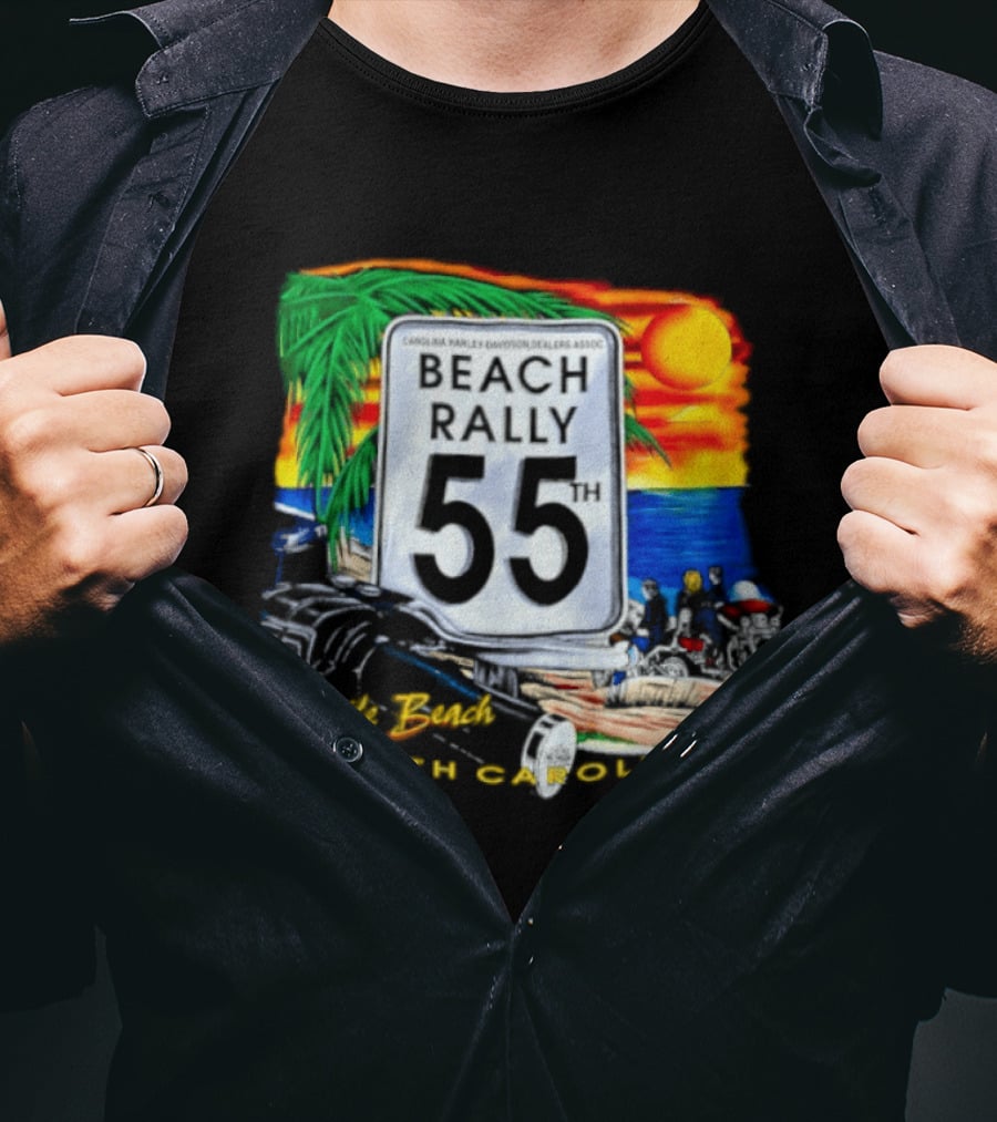 Carolina Harley Davidson Dealers Assoc Beach Rally 55th Myrtle Beach South Carolina T-Shirt