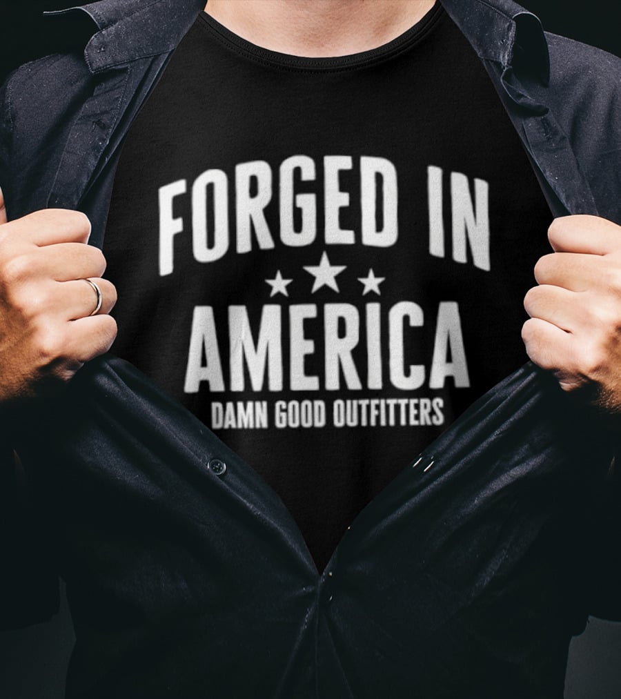 Forged In America Damn Good Outfitters Stars T-Shirt