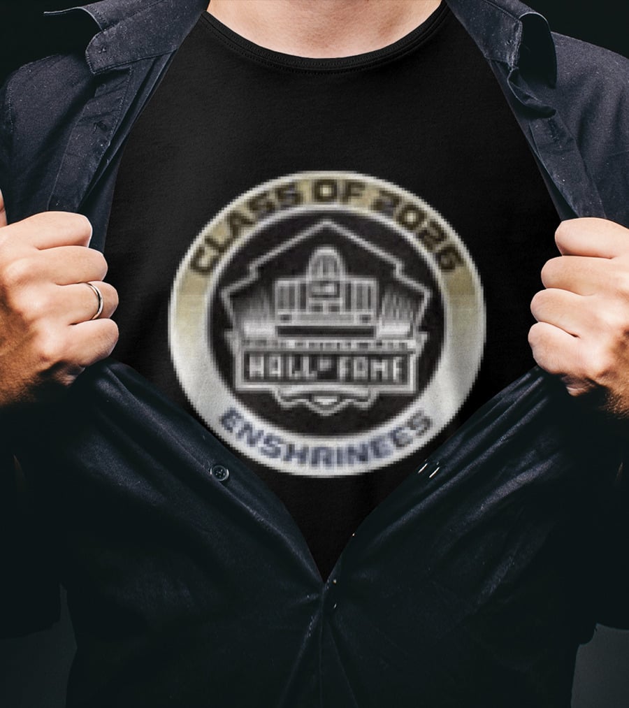 Drew Brees Roger Craig Class Of 2026 Pro Football Hall Of Fame Enshrinees Two Sided T-Shirt
