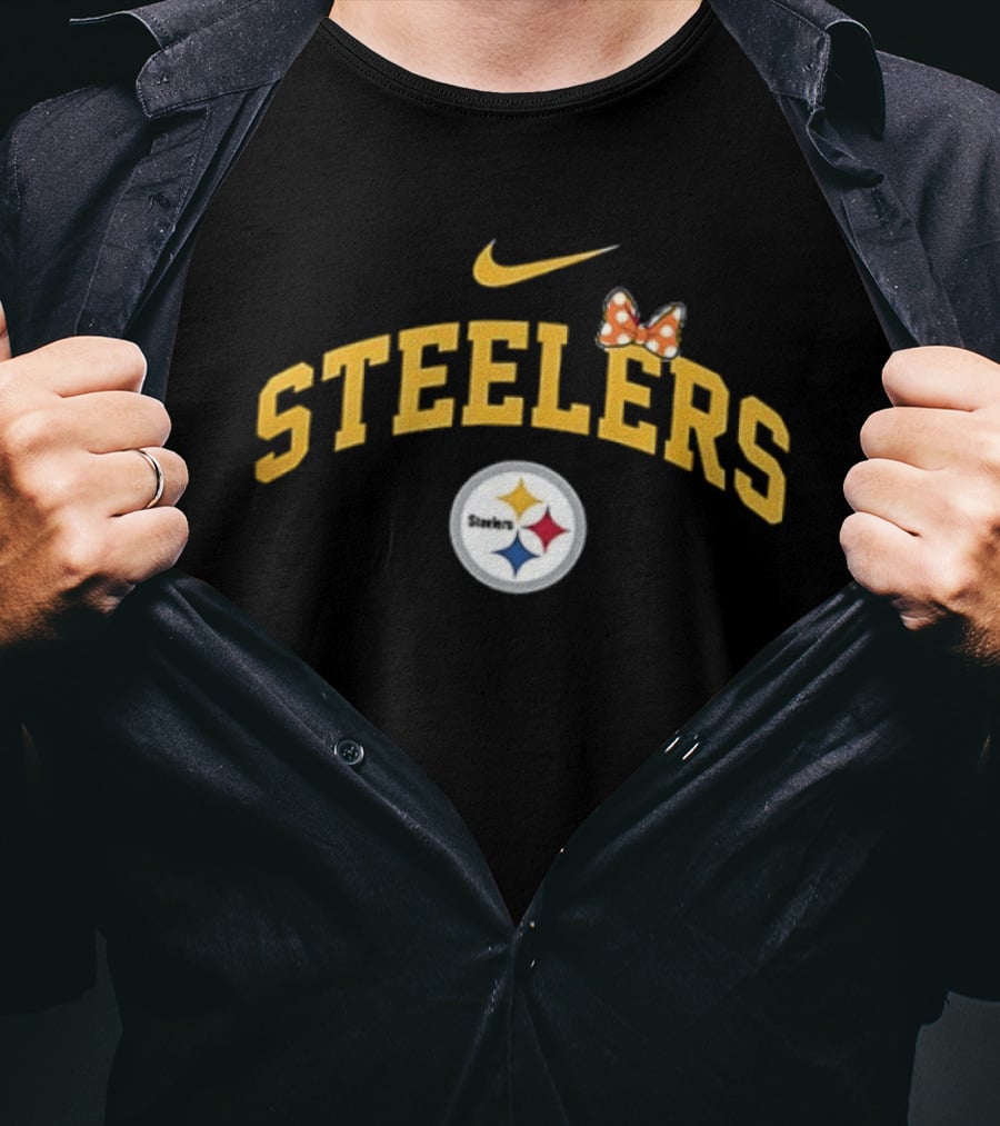 Pittsburgh Steelers Boo To You Fa Boo Lous Rugby Steelers Nike Bow T-Shirt