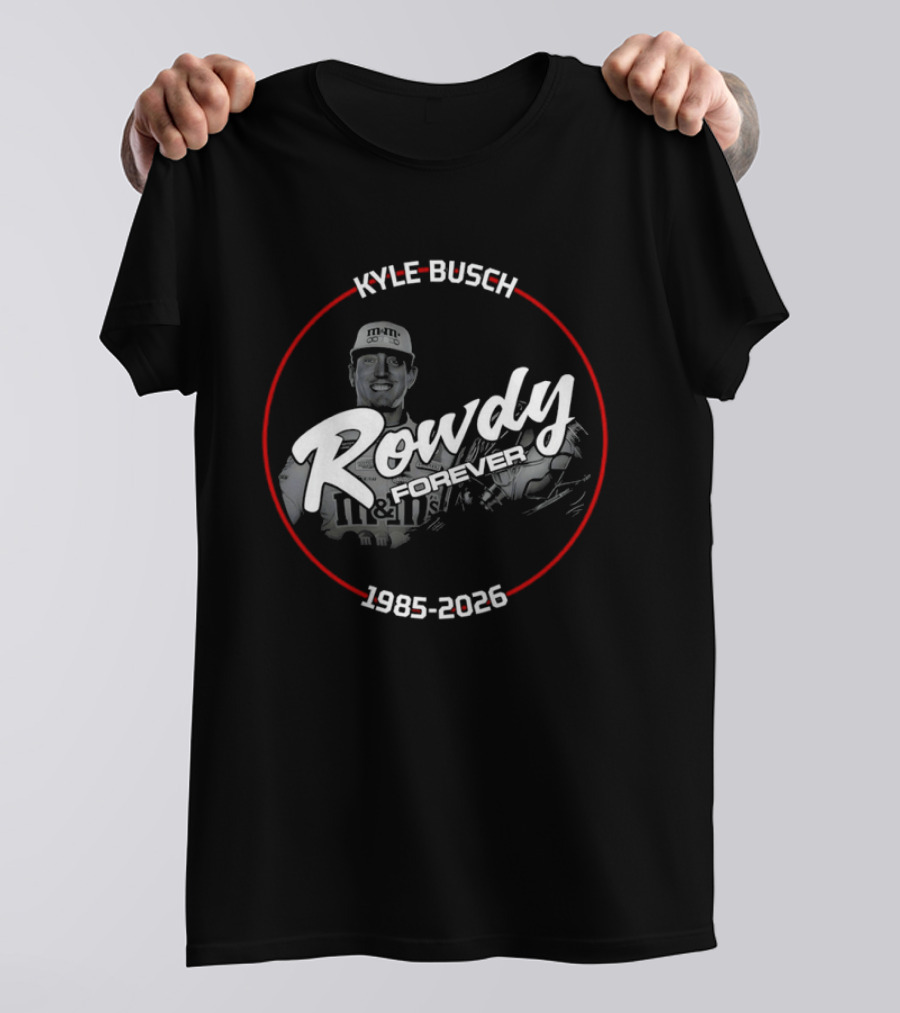 Rowdy Kyle Busch 1985 2026 M&M's Racing Legend T-Shirt