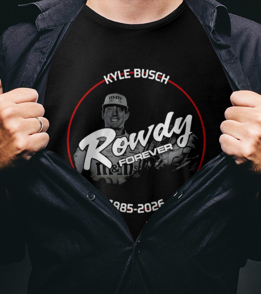 Rowdy Kyle Busch 1985 2026 M&M's Racing Legend T-Shirt
