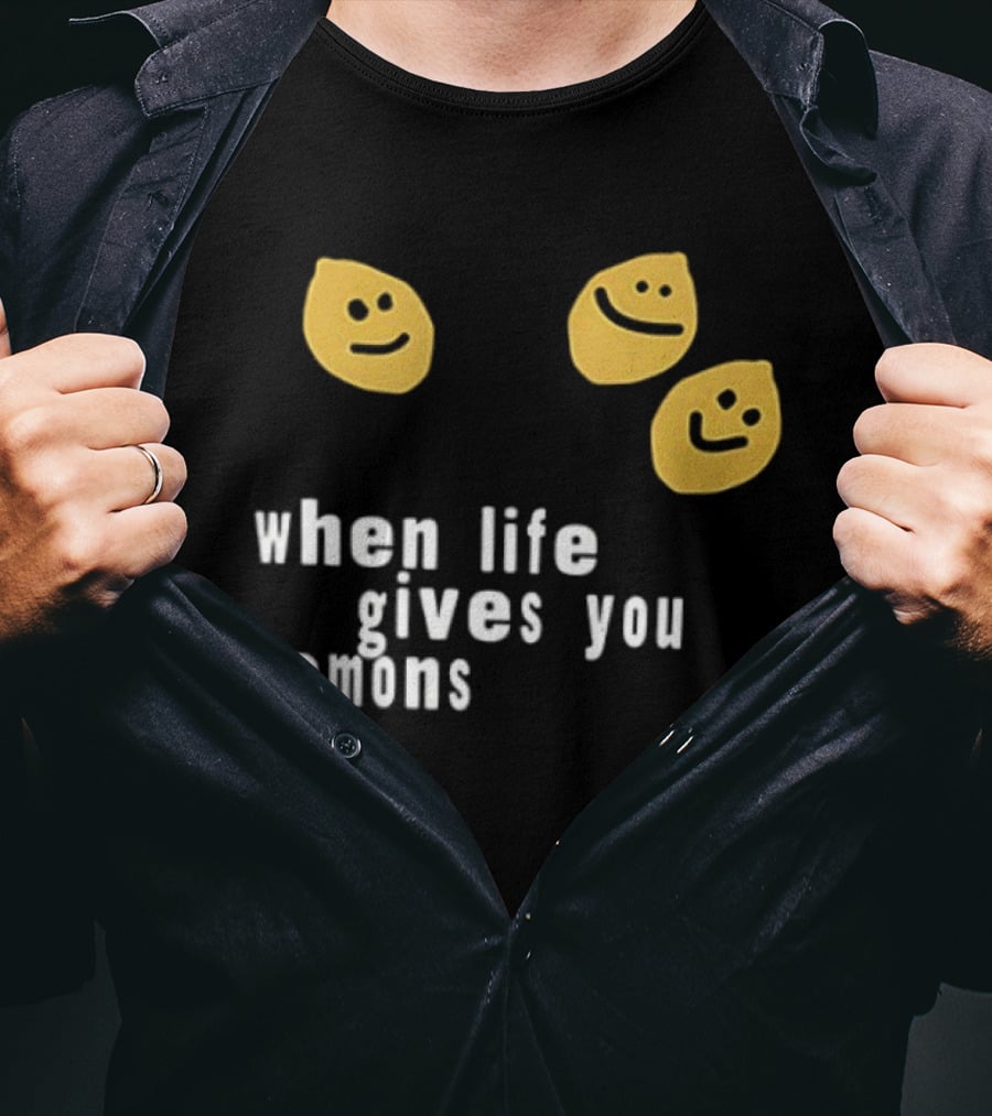 Jesus Lemonade When Life Gives You Lemons Smiley Faces T-Shirt