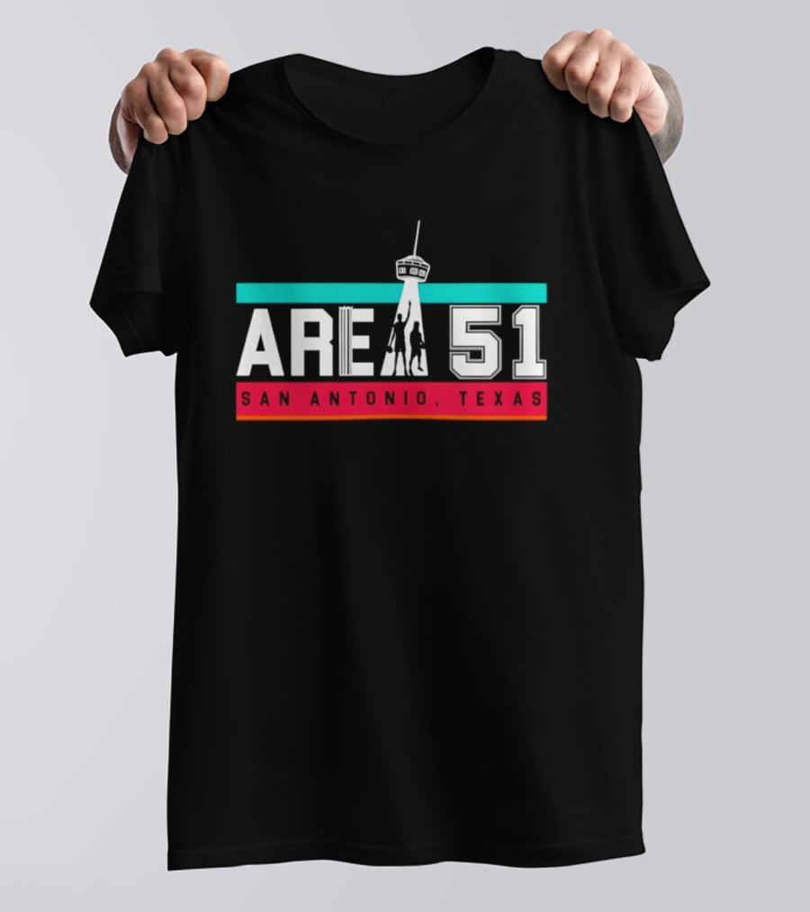 Stephon Castle Victor Wembanyama Area 51 San Antonio Texas Spurs Basketball T-Shirt