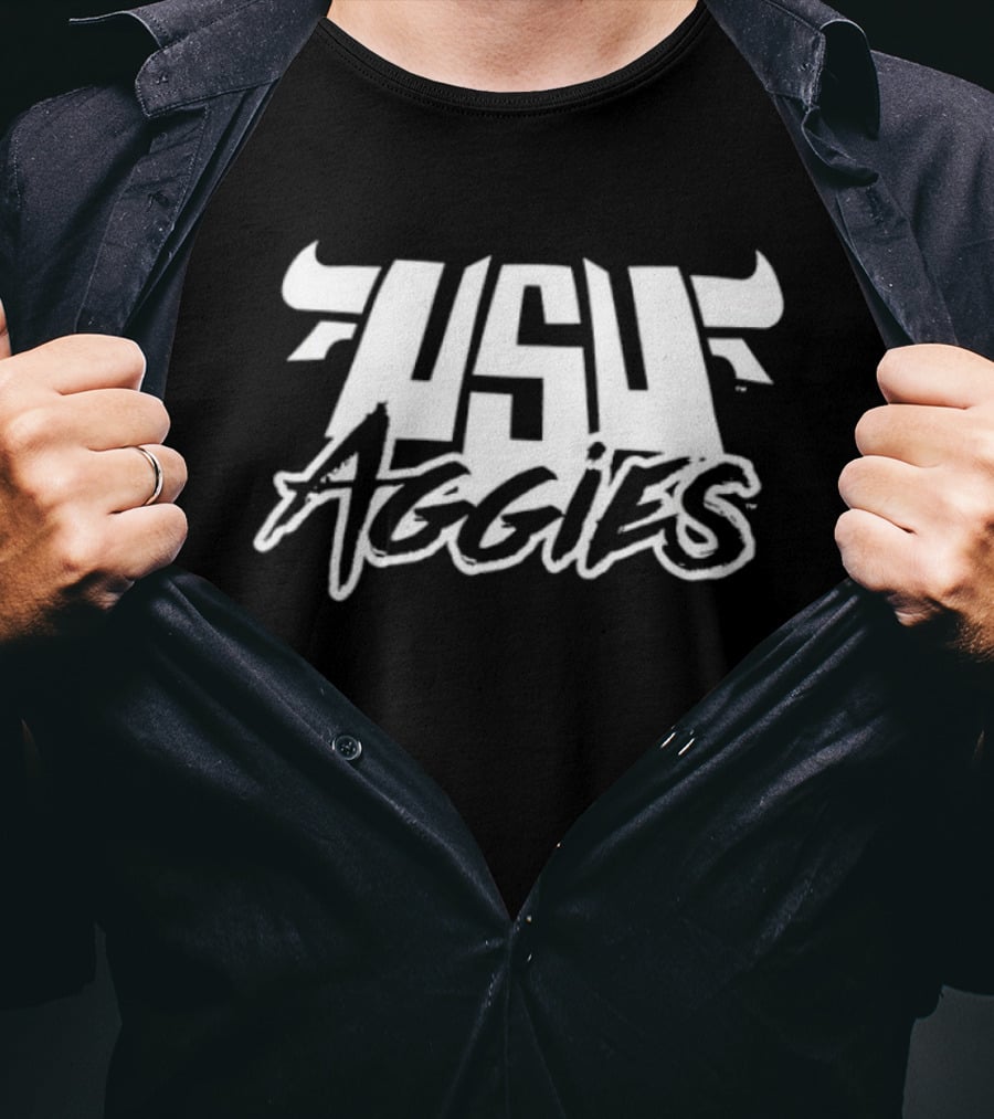 USU Aggies Don't Mess With The Bull 2019 2020 Two Sided T-Shirt