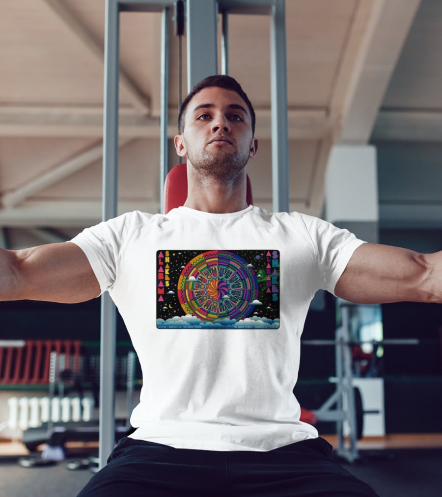 Alabama Shakes Concert The Greek Theatre Berkeley CA 5 29 26 Psychedelic Rainbow Spiral Clouds And Stars T-Shirt
