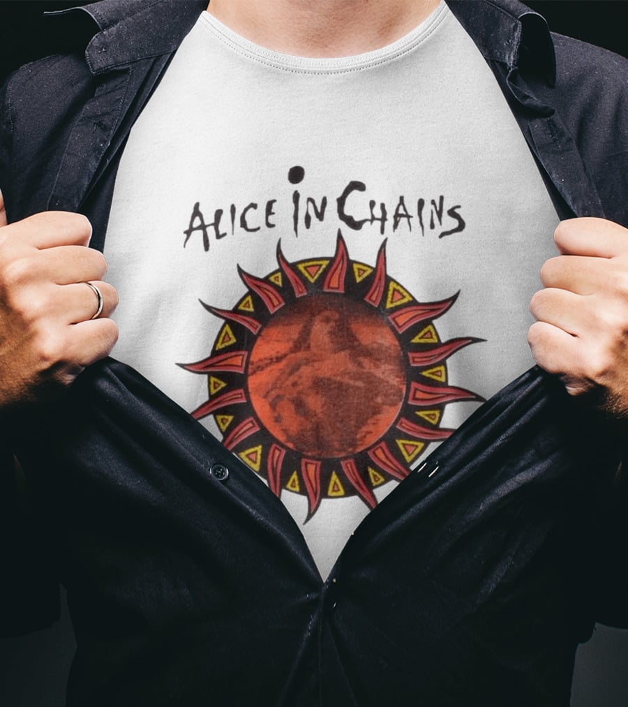 Alice In Chains Sun Graphic Lollapalooza 1993 Promo T-Shirt