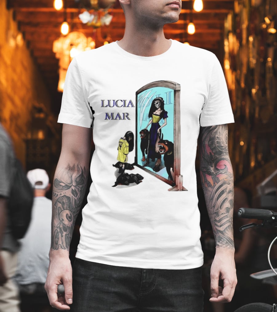 Dungeon Crawler Carl Lucia Mar Mirror Reflection With Dogs T-Shirt