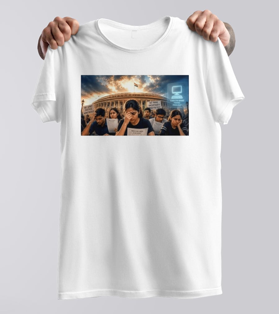 NTA Defends NEET Exam 2021 Retest Before Parliamentary Panel Amid Student Protests T-Shirt