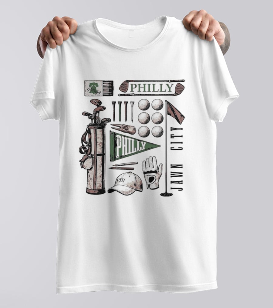 Philly Jawn Philadelphia Golf City Phi T-Shirt